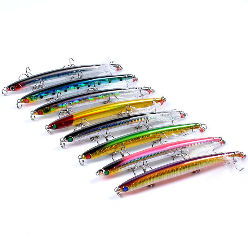 12x Popper Poppers 14cm Fishing Lure Lures Surface Tackle Fresh Saltwater