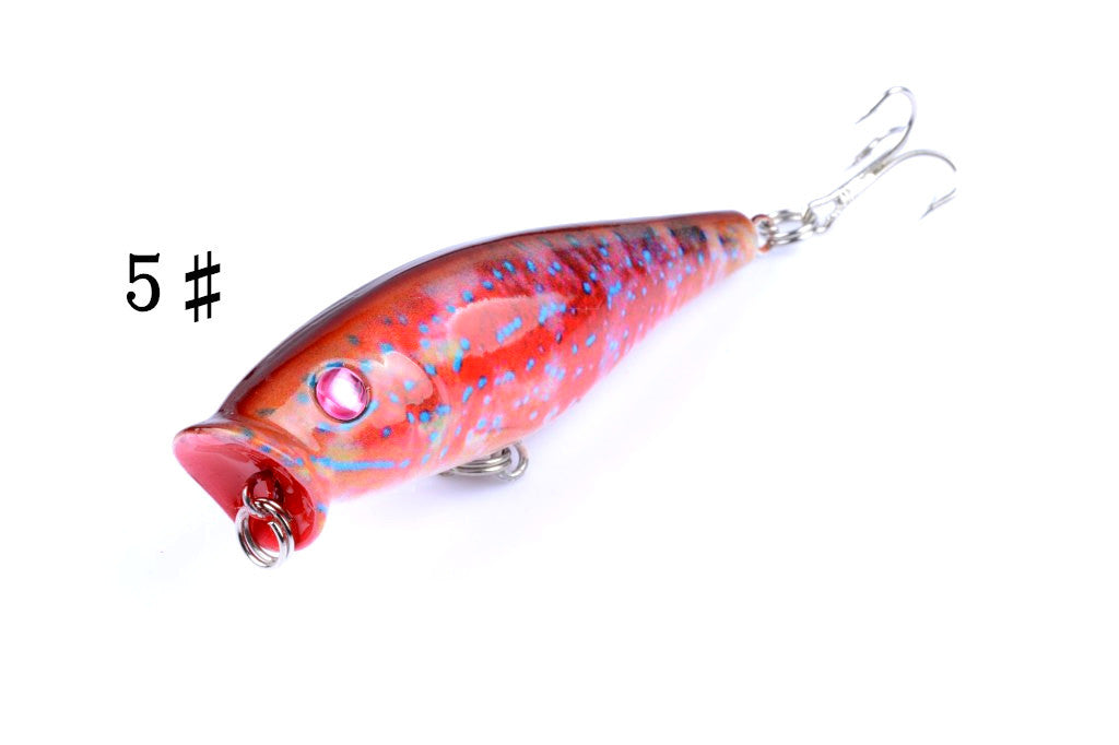 5X 7.5cm Popper Poppers Fishing Lure Lures Surface Tackle Fresh Saltwater