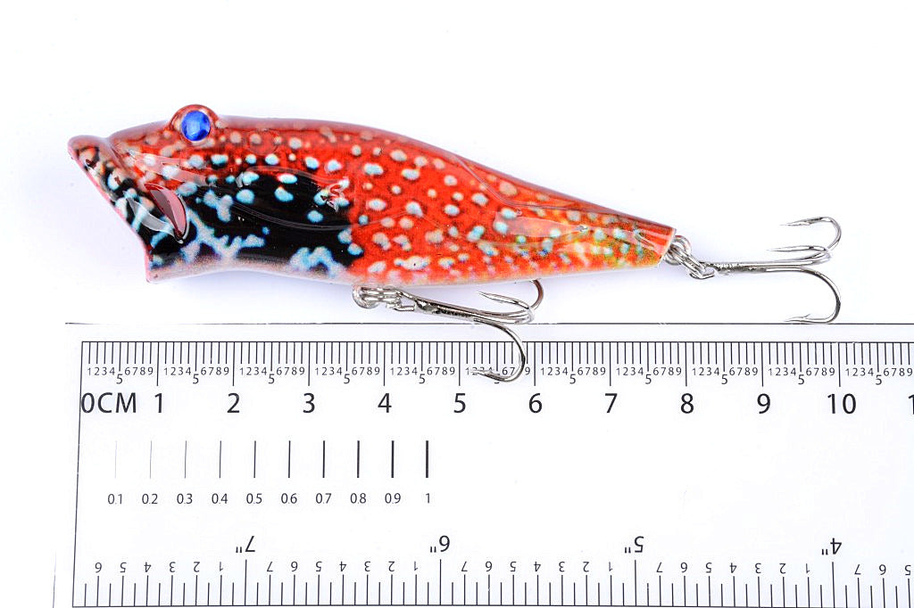 5X 8cm Popper Poppers Fishing Lure Lures Surface Tackle Fresh Saltwater