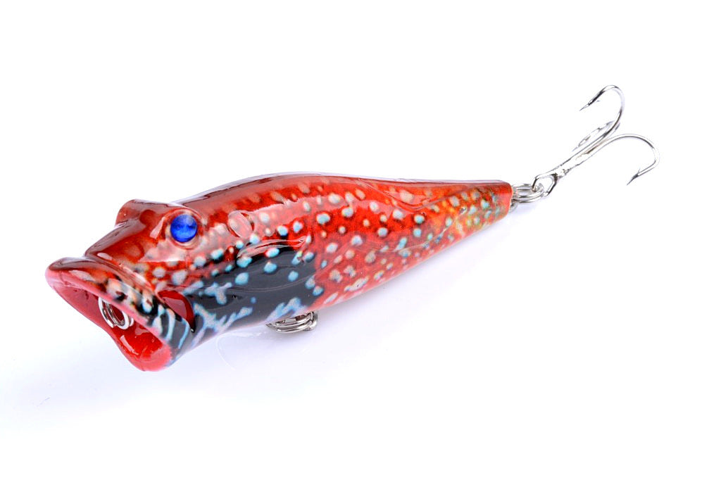 5X 8cm Popper Poppers Fishing Lure Lures Surface Tackle Fresh Saltwater