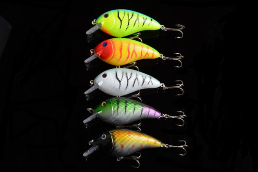 5x 8.5cm Popper Crank Bait Fishing Lure Lures Surface Tackle Saltwater