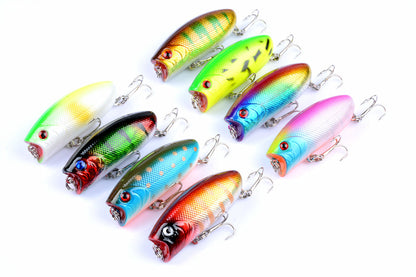 8X 6cm Popper Poppers Fishing Lure Lures Surface Tackle Fresh Saltwater