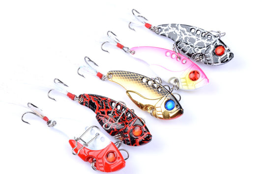 4x 5.5cm Vib Bait Fishing Lure Lures Hook Tackle Saltwater