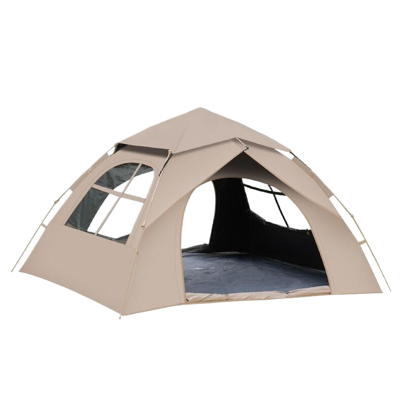 3-4 Person Foldable Tent with Two Doors and Two Windows - Large Size (210x200x135cm), Perfect for Outdoor Adventures